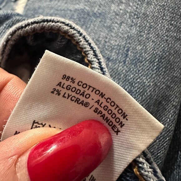 DL1961 Shorts Women 31 Blue Denim Distressed Karlie Boyfriend HeiQ V block - Picture 6 of 6